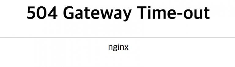 504 gateway time out nginx wordpress